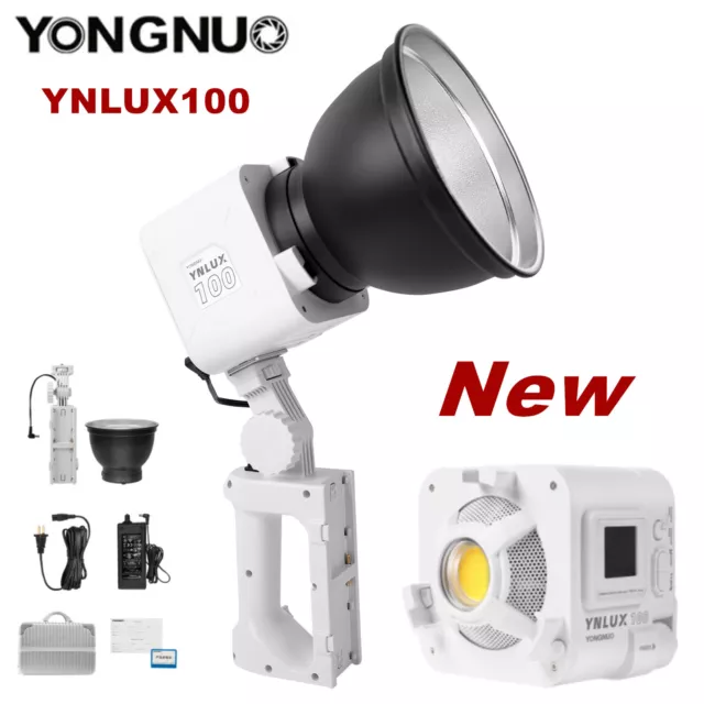 Yongnuo YNLUX100 handheld Led Video Light COB Balanced Daylight Bi-Color Bowens