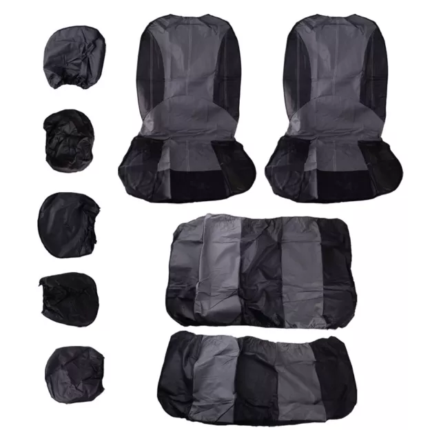 PU Leather Car Seat Covers Front Rear Full Set Cushion Protector Universal New