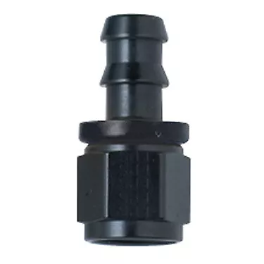 Hose Fitting #20 Str Push Lock Fits Black