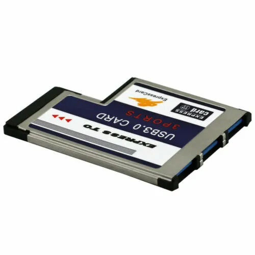 3 Ports USB 3.0 zu Expresscard 54mm Adapter Konverter für PCMCIA Express Card