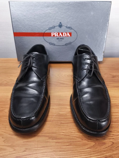 MENS SIZE 11 Prada Brogue Shoe With Wedge Sole In Oxblood  display picture 3