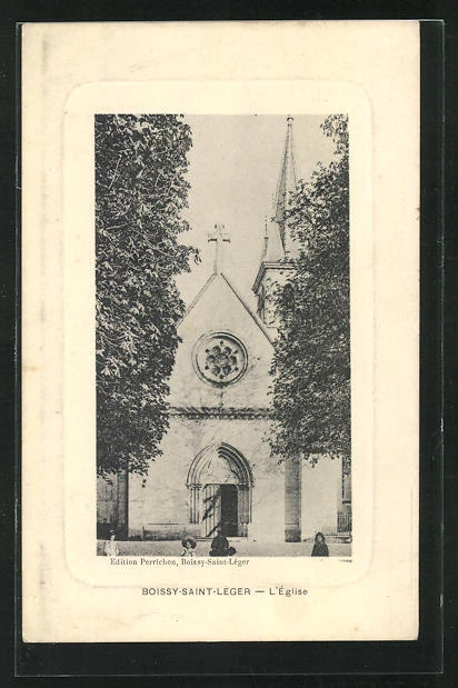 CPA Boissy-Saint-Léger, L´Église, Fille vor der l'Église