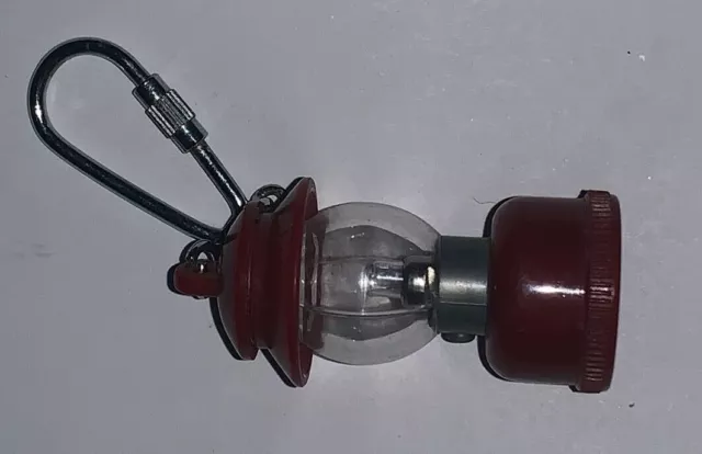 Vintage Red Clear Mini Lamp Keychain