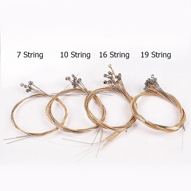 Durable Hot New Harp Lyre String Set Replacement 7/10/16/19/21 Strings