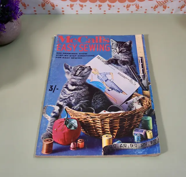 Vintage McCalls Easy Sewing Magazine Old retro Sewing book patterns