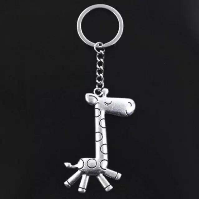 Porte-clés métal Keychain - Girafe (Réf b)