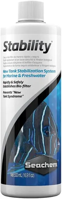 Seachem Stability Fish Tank Stabilizer - for Freshwater and Marine Aquariums, 16