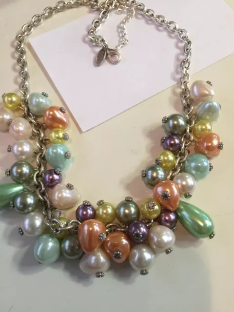 Grandmas Estate Beautiful Pastel Pearls One 1 18” Necklace (1301)