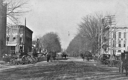 Street View Dyckman House Paw Paw Michigan MI Reprint Postcard