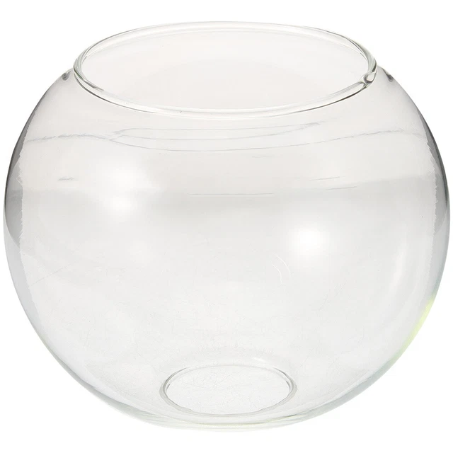 Paralume In Vetro Sferico Per Lampada Esterna, Diametro 20 Cm. Ricambio In Vetro Trasparente Universale Per Lampadario Da Giardino O Terrazza.