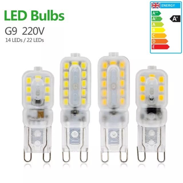 G9 LED Bulb 5W 7W Capsule Corn Warm/Cool White = 40W G9 Halogen Light Bulbs 230V
