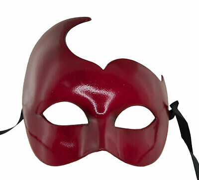 Mask from Venice Colombine Swan Red Carnival Fancy Dress Venetian 1058