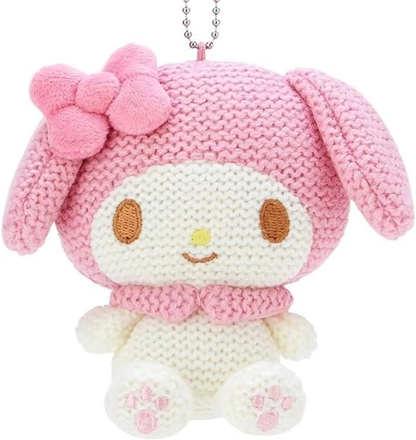 Porte-clés Sanrio My Melody En Caoutchouc - Mascotte Pukkuri Du Japon Par Bandai, Cadeau Kawaii