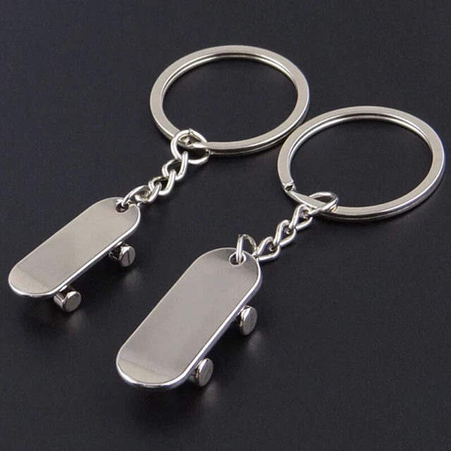 1 Paia Amanti Scooter Metallo Portachiavi Uomo Auto Anello Chiavi Maglia Donna Borsa Ciondolo-xp