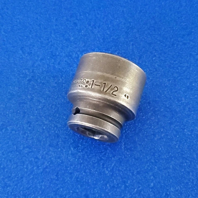 PROTO USA HEAVY DUTY 1-1/2" IMPACT 3/4" DR SOCKET 6pt P/N 07524 SHIPS FREE LOT