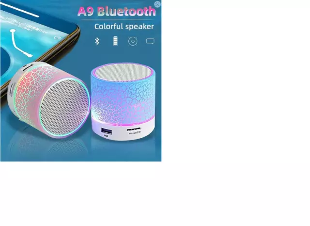 Mini altavoz inalámbrico con Bluetooth, columna de sonido de música MP3 portátil