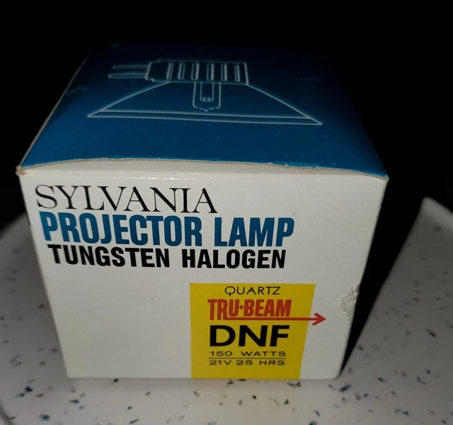 Bombilla de Proyección Proyector DNF 150W 21V Sylvania Cuarzo Tru-Beam NUEVO EN CAJA