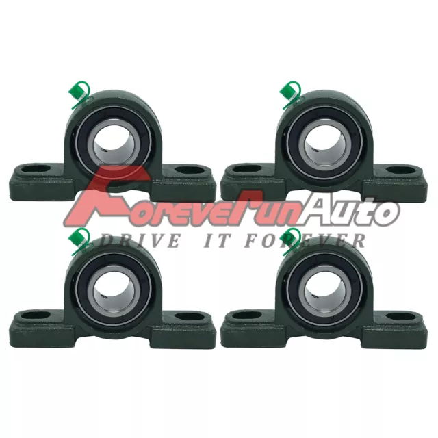 (4PCS) UCP205-16 Pillow Block Bearing 1" Bore Self Aligning 2 Bolt