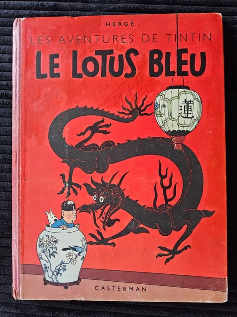 tintin-le-lotus-bleu-b1-papier-epais-eo-couleurs-de-1946-be