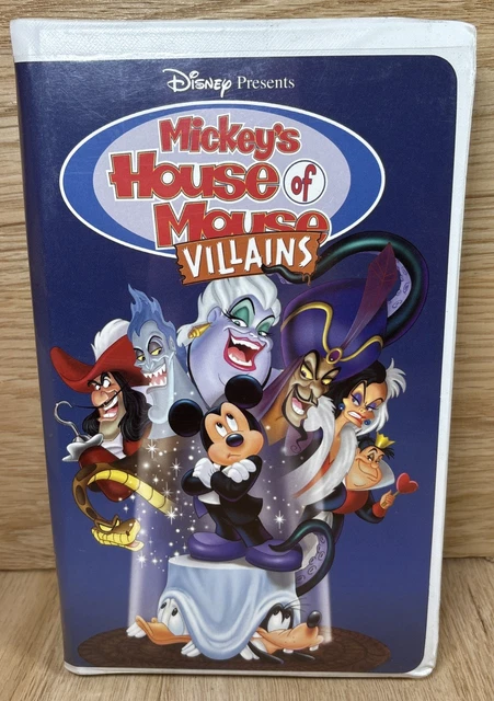 WALT DISNEY MICKEY’S House of Mouse Villains VHS (2002) Not Rated 70 ...