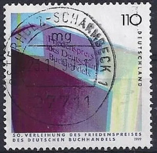 Bund BRD Mi. 2075 aus 1999 ORTSVOLLSTEMPEL Osterholz-Scharmbeck / Friedenspreis