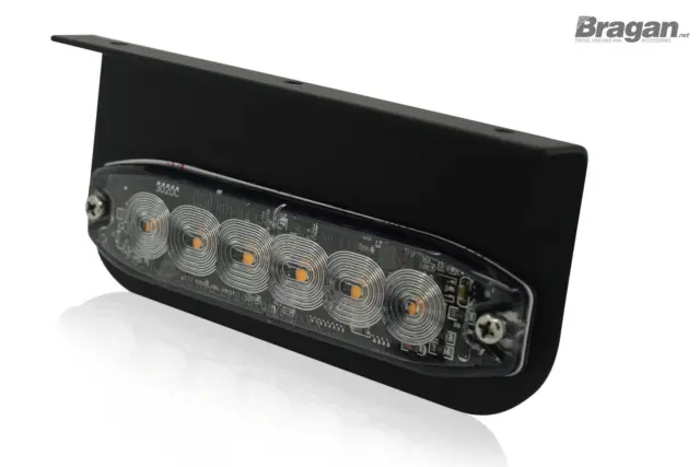 12v 24v LED Amber Flashing Strobe Light + Mounting Bracket Lighting Accessories
