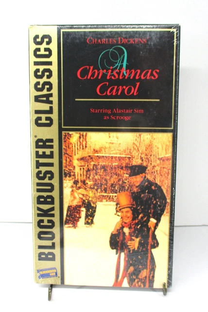 CHRISTMAS CAROL (VHS, Brand New, Blockbuster Classics) Alastair Sims $6