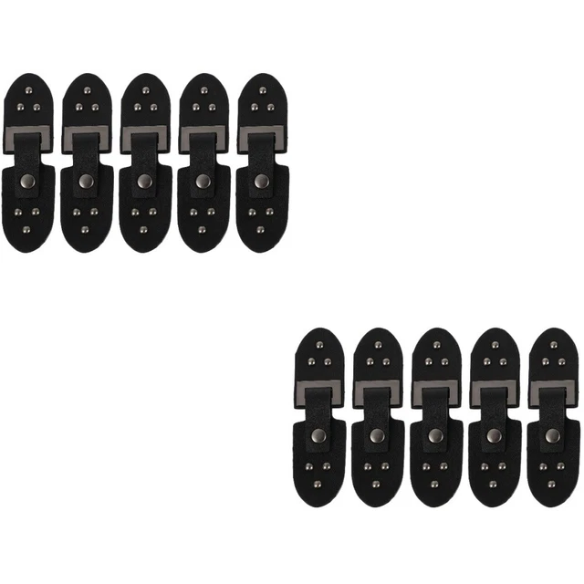10 Pairs Metal Buckle Pu Toggle Buckles Wooden Sewing Buttons