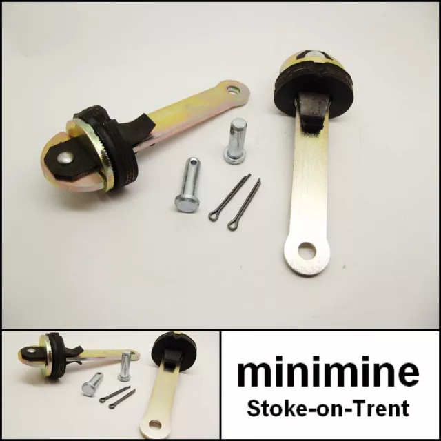 Classic Mini Door Check Strap Stay Arm Kit PAIR INC. PINS ADA5671 CLZ412