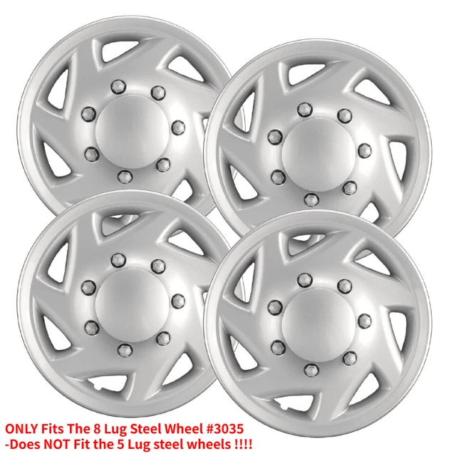 FOR FORD ESERIES E350 E450 Econoline Van 19972023 Set Of 4 16" Silver