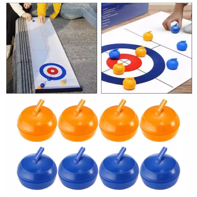 9PCS Mini Ice Hockey Curling &Shuffleboard Game Family Table Top Child Puck ToyЙ