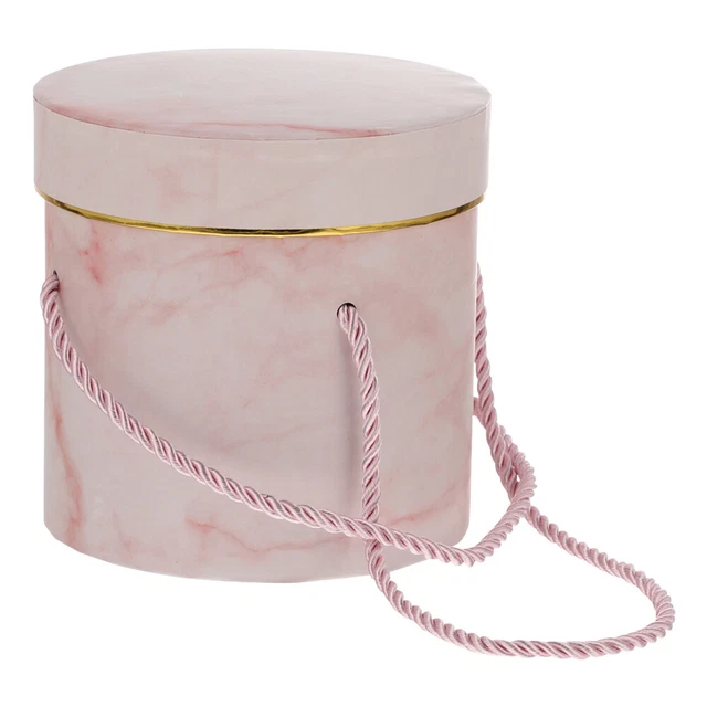 Confezione in Velluto 4 Pezzi Con Coperchio, Scatola Regalo Torta, Scatole di Cartone Bianche per la Festa della Mamma