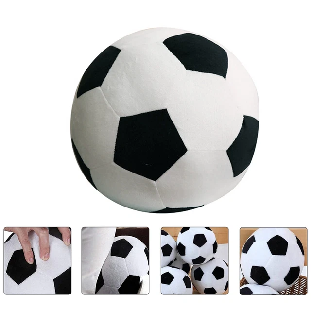 1 pieza peluche creativo en forma de fútbol dibujos animados juguete de fútbol peluche