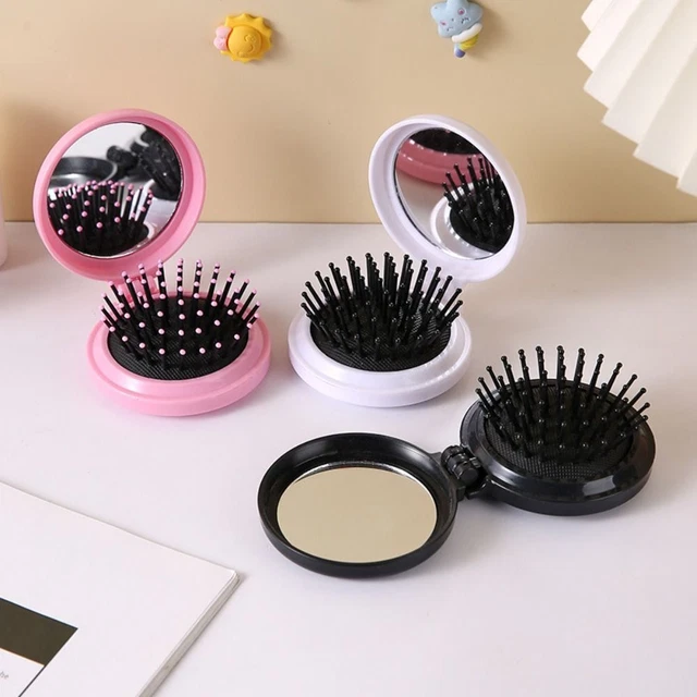 Massage Folding Airbag Comb Air Cushion Comb Massage Comb Hair Comb with Mirror