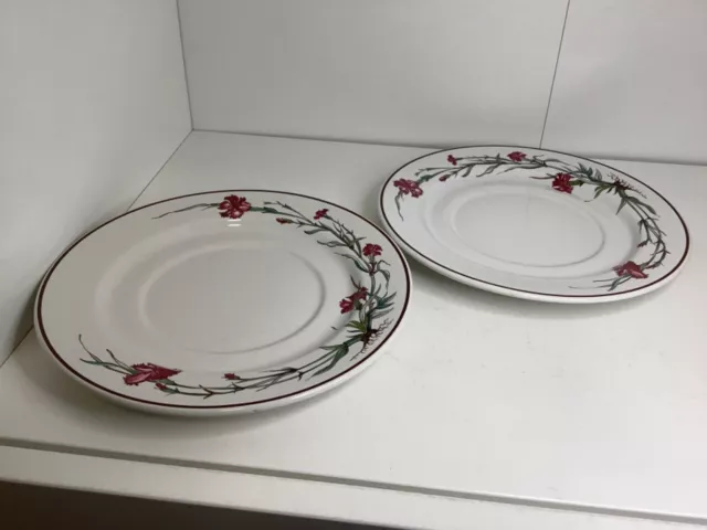 Villeroy & Boch. Botanica. Under plates. 2 Floral Design 18.5cm Saucer Side. (C)