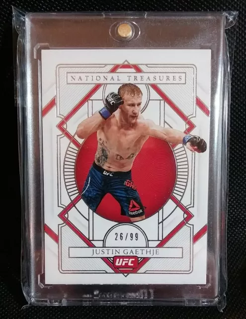 Justin Gaethje 2021 Panini UFC Chronicles National Treasures /99