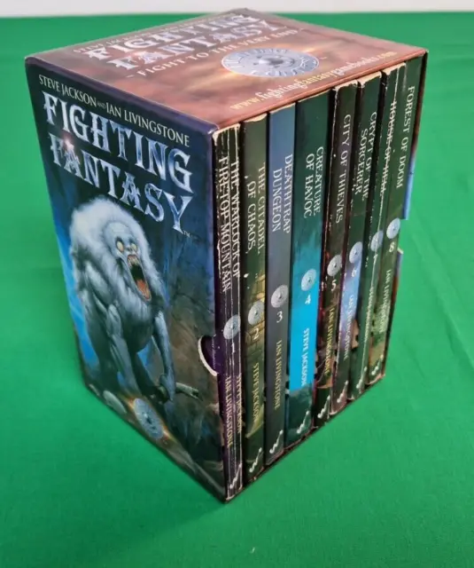 Fighting Fantasy ***WIZARD BOX SET 1-8!!*** Steve Jackson Ian Livingstone #1