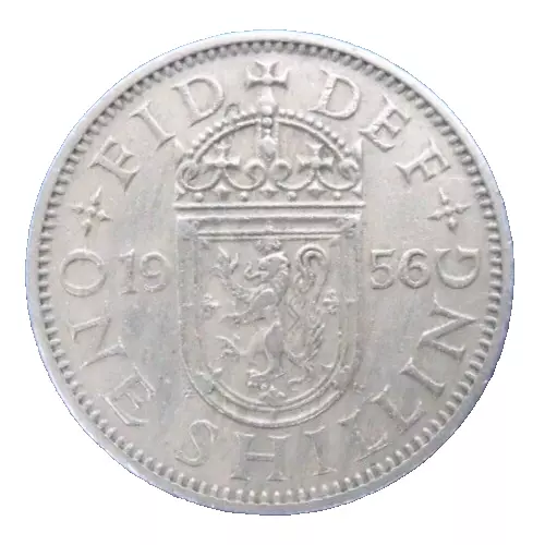 1956 Elizabeth Ii Scottish Reverse Shilling.   W404