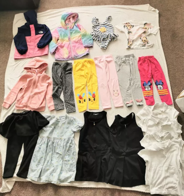 Girls clothes bundle 4-5-6years. Next, NorthFace, F&F, Jackets, Dress, tops,
