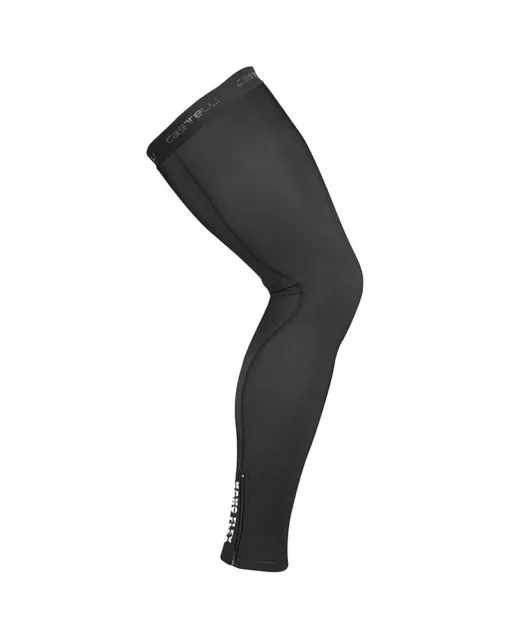 Castelli Nano Flex 3G Gambali Ciclismo, Nero