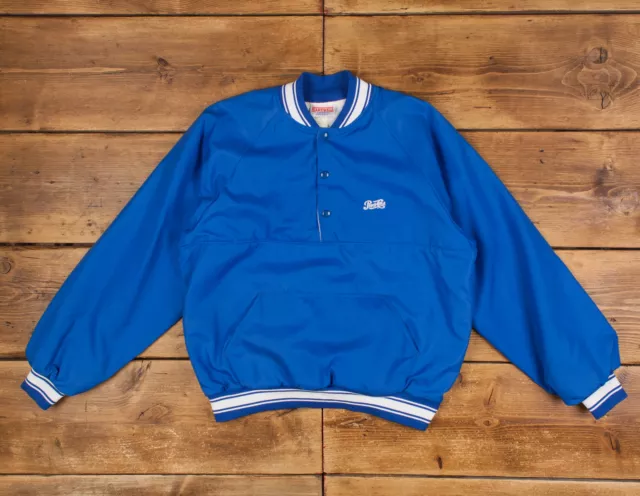 VINTAGE HARTWELL WINDBREAKER Jacket L 90s Pepsi Cola Pullover USA Made Satin 27.99 PicClick UK