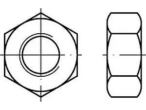 100 x CAB FASTENING Sechskantmuttern DIN 934 Messing M 3