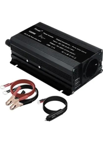 inverter a onda sinusoidale pura DC 12V a AC 220V 230V 1000/1500W/2200W/2600W