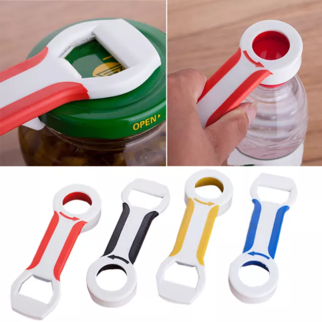 Neu 4 in1 Universal Dosenöffner Flasche Glasöffner Deckelöffner Küchenhelfer