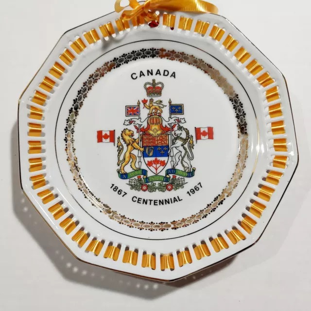 Canada 100th Centennial 1867-1967 Vintage Unique Souvenir Plate West Germany