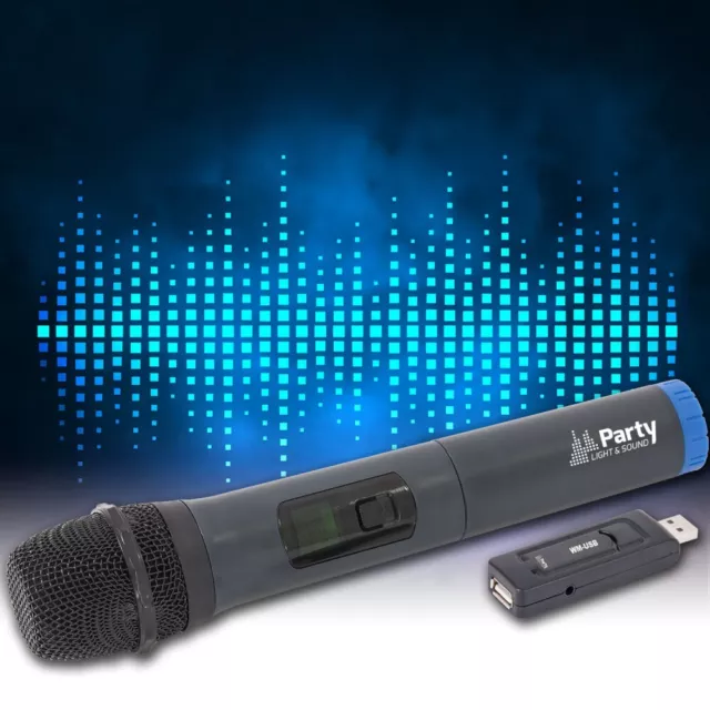 Dj Pa Fête Audio Uhf Radio Système Clé USB Microphone Câble Jack Récepteur