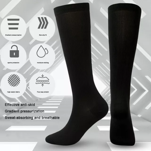 Compression Socks Stockings Womens Mens Knee High Medical 20-30 mmHG S/M-X/XL