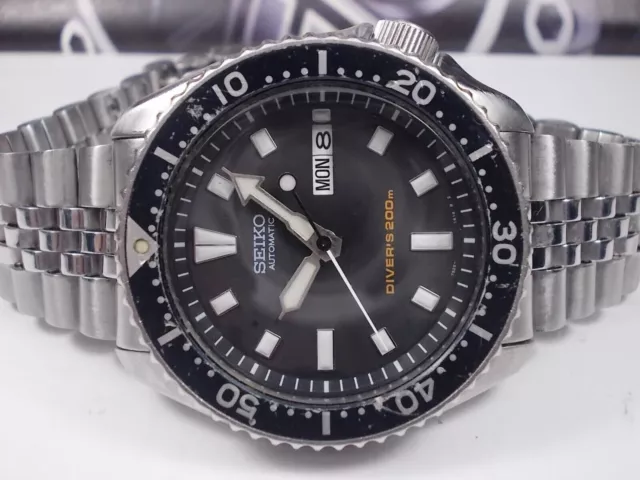PRE-OWNED RARE SEIKO Scuba Diver 7S26-0020 Skx399 Automatic Men's Watch  9D0227 £ - PicClick UK