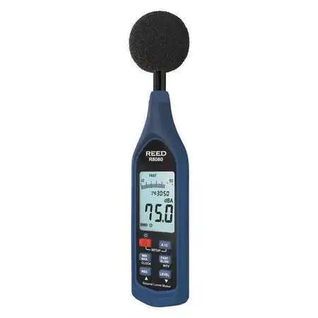 Reed Instruments R8080 Sound Level Meter, Datalogger With Bargraph, 30 To 130 Db