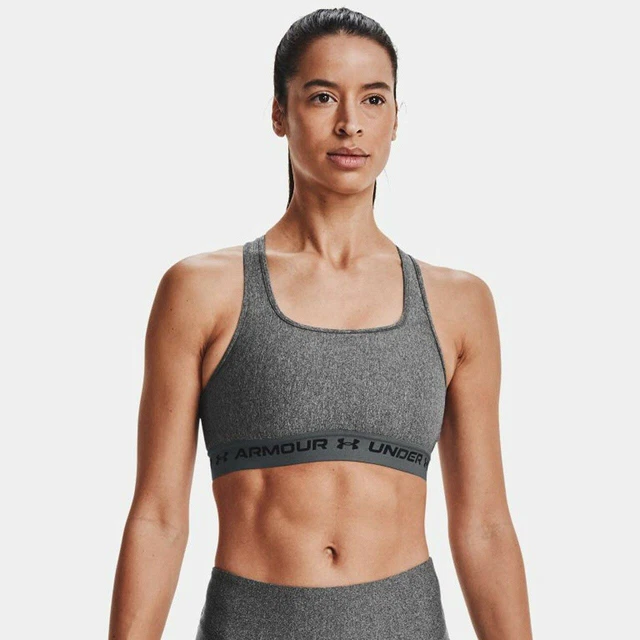 Under armour Medio Crossback Erica SPORTS Reggiseno Donna Antracite Luce Erica